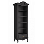 Стеллаж черный узкий из массива бука с 5-ю полками Black Provence варинант исполнения - 1 | Loft Concept в Грозном