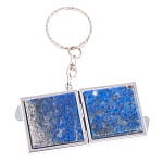 Зеркало брелок складное двухстороннее из натурального камня Лазурит Stone Mirrors варинант исполнения - 6 | Loft Concept в Грозном