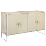Комод бежевый на прозрачных боковых ножках Stingray Beige Dresser варинант исполнения - 1 | Loft Concept в Грозном