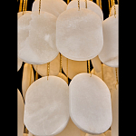 Люстра с овальными подвесками из натурального камня Spatial Composition варинант исполнения - 4 | Loft Concept в Грозном