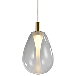 Подвесной светильник со стеклянным плафоном в форме капли NAOMI drop transparent glass варинант исполнения - 3 | Loft Concept в Грозном