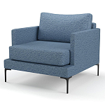 Мебельная ткань Шенилл голубой цвет 138 см T4-26 варинант исполнения - 5 | Loft Concept в Грозном