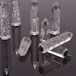 Люстра с двумя кольцами черного цвета с хрустальными элементами QUARTZ CRYSTAL варинант исполнения - 13 | Loft Concept в Грозном