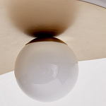 Люстра круглая с 2-мя металлическими абажурами Andromeda варинант исполнения - 3 | Loft Concept в Грозном