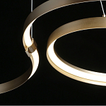 Люстра подвесная светодиодная в виде волнообразной ленты Ribbon Vortex варинант исполнения - 19 | Loft Concept в Грозном