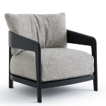 Кресло с каркасом из массива ясеня Deniaud Ash Grey Armchair варинант исполнения - 7 | Loft Concept в Грозном