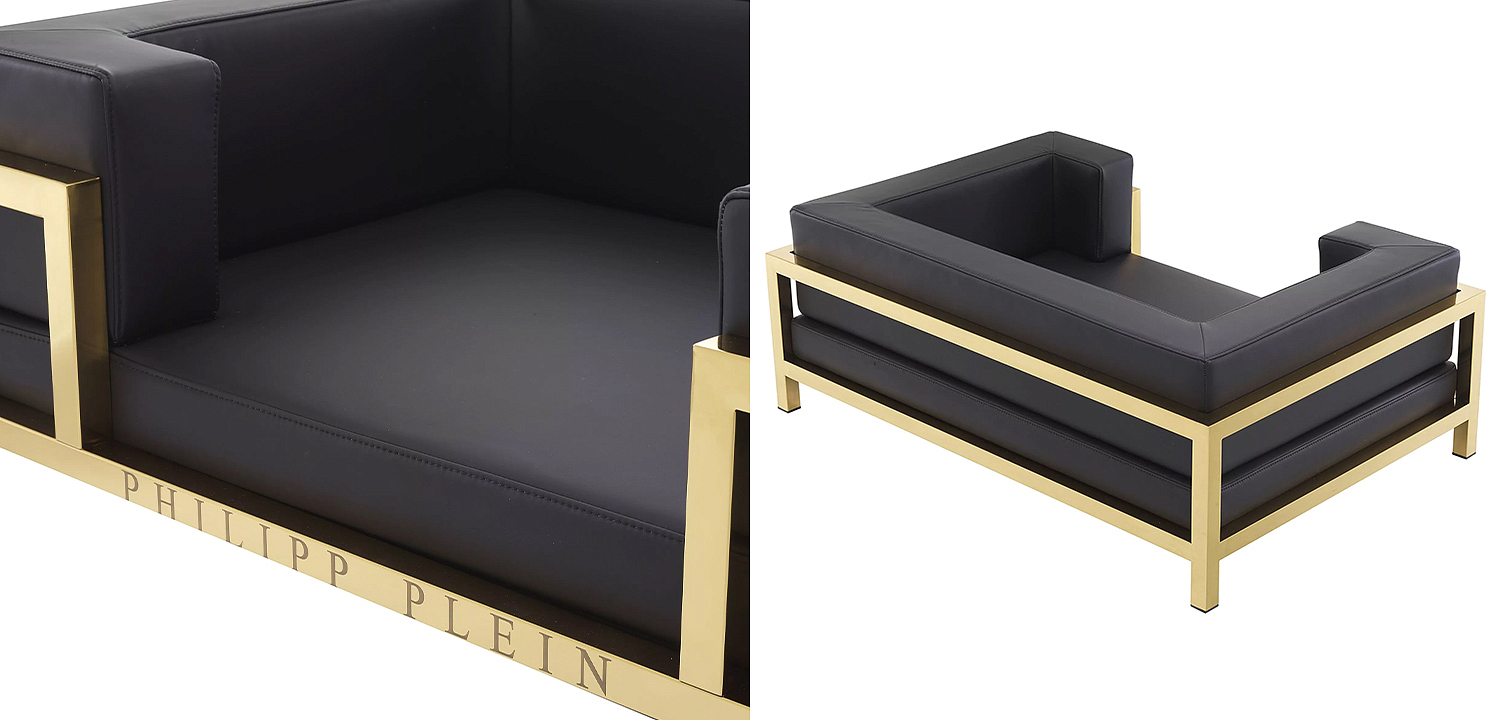 Лежанка для домашних животных Philipp Plein Dogbed High Conic XL Gold Лежанка для домашних животных Philipp Plein Dogbed High Conic XL Gold - Loft-Concept в Грозном