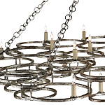 Люстра фигурная многоярусная из круглых элементов Round Metal Element варинант исполнения - 1 | Loft Concept в Грозном