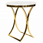Кофейный столик на подстолье золотого цвета Noelle варинант исполнения - 1 | Loft Concept в Грозном