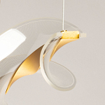 Люстра линейная с изогнутым плафоном Wave Line варинант исполнения - 10 | Loft Concept в Грозном