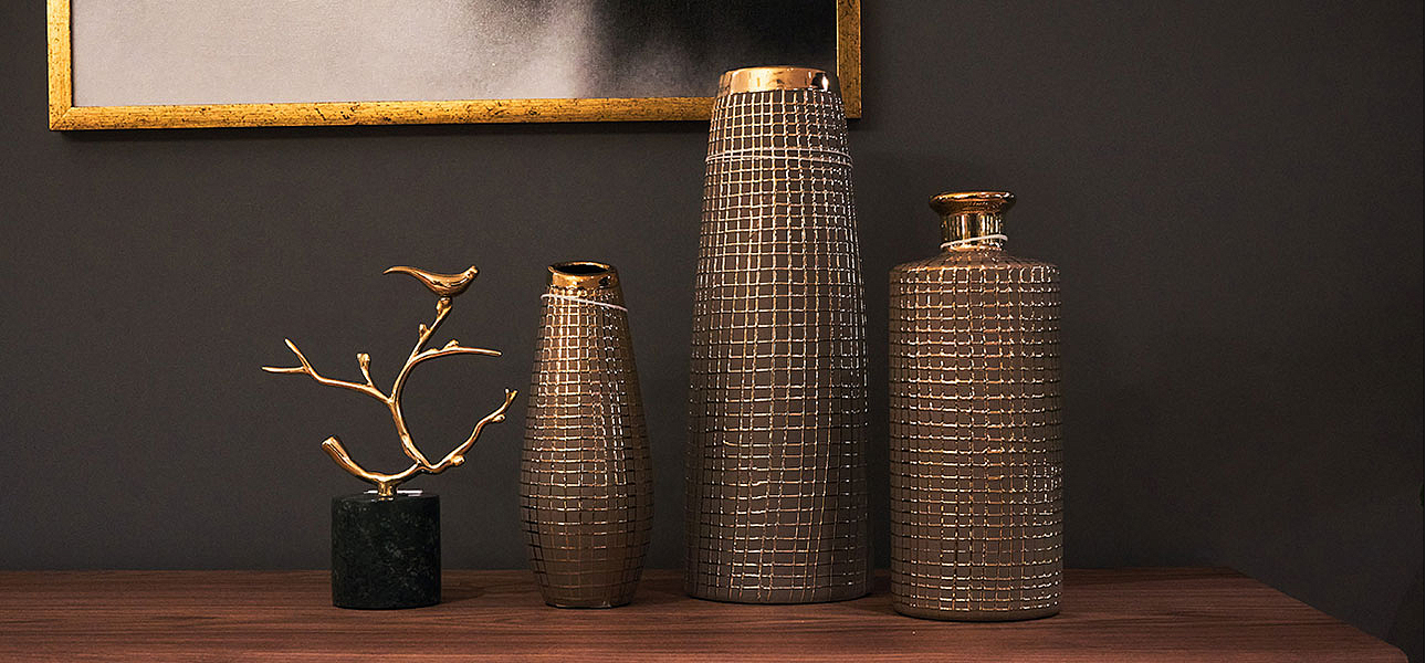 Ваза Golden mesh 35 - Loft-Concept в Грозном