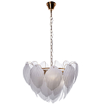 Люстра с лепестками из матового рифленого стекла Chandelier Water Lily варинант исполнения - 1 | Loft Concept в Грозном