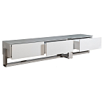 Тумба под телевизор со стеклянным фасадом Modern TumbvTV варинант исполнения - 2 | Loft Concept в Грозном