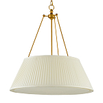 Подвесной светильник светодиодный с фактурным тканевым конусообразным абажуром White Fabric Lampshade варинант исполнения - 4 | Loft Concept в Грозном
