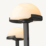 Люстрас 3-мя мраморными плафонами в форме купола Light Warm Light варинант исполнения - 1 | Loft Concept в Грозном