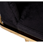 Стул обеденный велюровый черный с золотым каркасом Nobility варинант исполнения - 4 | Loft Concept в Грозном