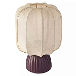 Настольная лампа с фактурным основанием и бежевым тканевым абажуром Modern Textured Table Lamp варинант исполнения - 1 | Loft Concept в Грозном