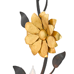 Бра черное с золотым цветком Bizarre Creation варинант исполнения - 1 | Loft Concept в Грозном