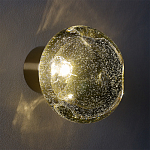 Бра с круглым плафоном из прозрачного стекла с пузырьками воздуха Effervia  варинант исполнения - 8 | Loft Concept в Грозном