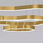 Люстра подвесная с 3-мя ассиметричными светодиодными лампами Golden Current варинант исполнения - 4 | Loft Concept в Грозном