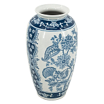 Ваза с синим цветочным орнаментом Blue & White Ornament  варинант исполнения - 1 | Loft Concept в Грозном