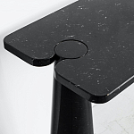 Консоль чёрная на 2-х конусообразных ножках Eros варинант исполнения - 2 | Loft Concept в Грозном