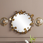 Бра круглое с прозрачным рельефным плафоном Crystal Prism варинант исполнения - 3 | Loft Concept в Грозном