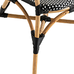 Кресло плетеное из ротанга Ronald Black White Rattan Chair варинант исполнения - 5 | Loft Concept в Грозном