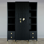 Большой шкаф с витриной Elsa Dreams Black варинант исполнения - 7 | Loft Concept в Грозном