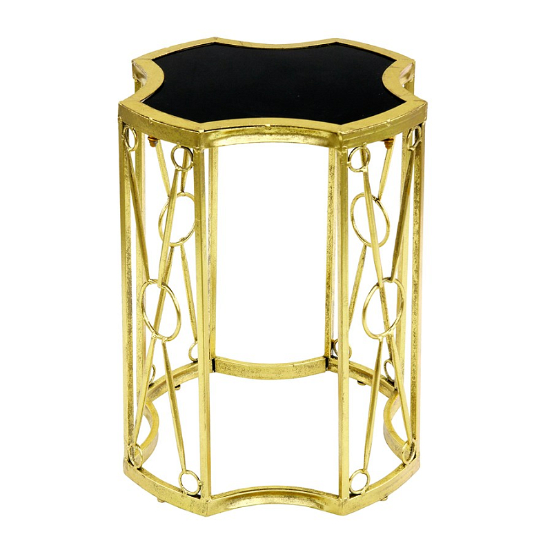 Приставной стол Mystic Art Deco Черный Золотой Приставной стол Mystic Art Deco Черный Золотой в Грозном | Loft Concept