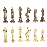 Шахматы Ренессанс из бронзы с доской из натурального камня Змеевик Decorative Thematic Chess варинант исполнения - 5 | Loft Concept в Грозном
