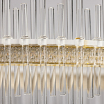 Люстра круглая с прозрачными стеклянными трубками 51 см Nembus варинант исполнения - 9 | Loft Concept в Грозном