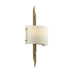 Бра с изогнутым плафоном на бронзовом основании с вертикальным декором из металлических трубок Sohne варинант исполнения - 7 | Loft Concept в Грозном