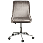 Кресло офисное с обивкой из серого велюра Stylish Velor Office Chair варинант исполнения - 6 | Loft Concept в Грозном