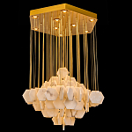 Люстра с фигурными подвесками из натурального камня Glowing Spheres варинант исполнения - 1 | Loft Concept в Грозном