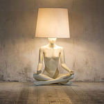 Лампа MANNEQUIN LAMP с абажуром телесный замок варинант исполнения - 5 | Loft Concept в Грозном