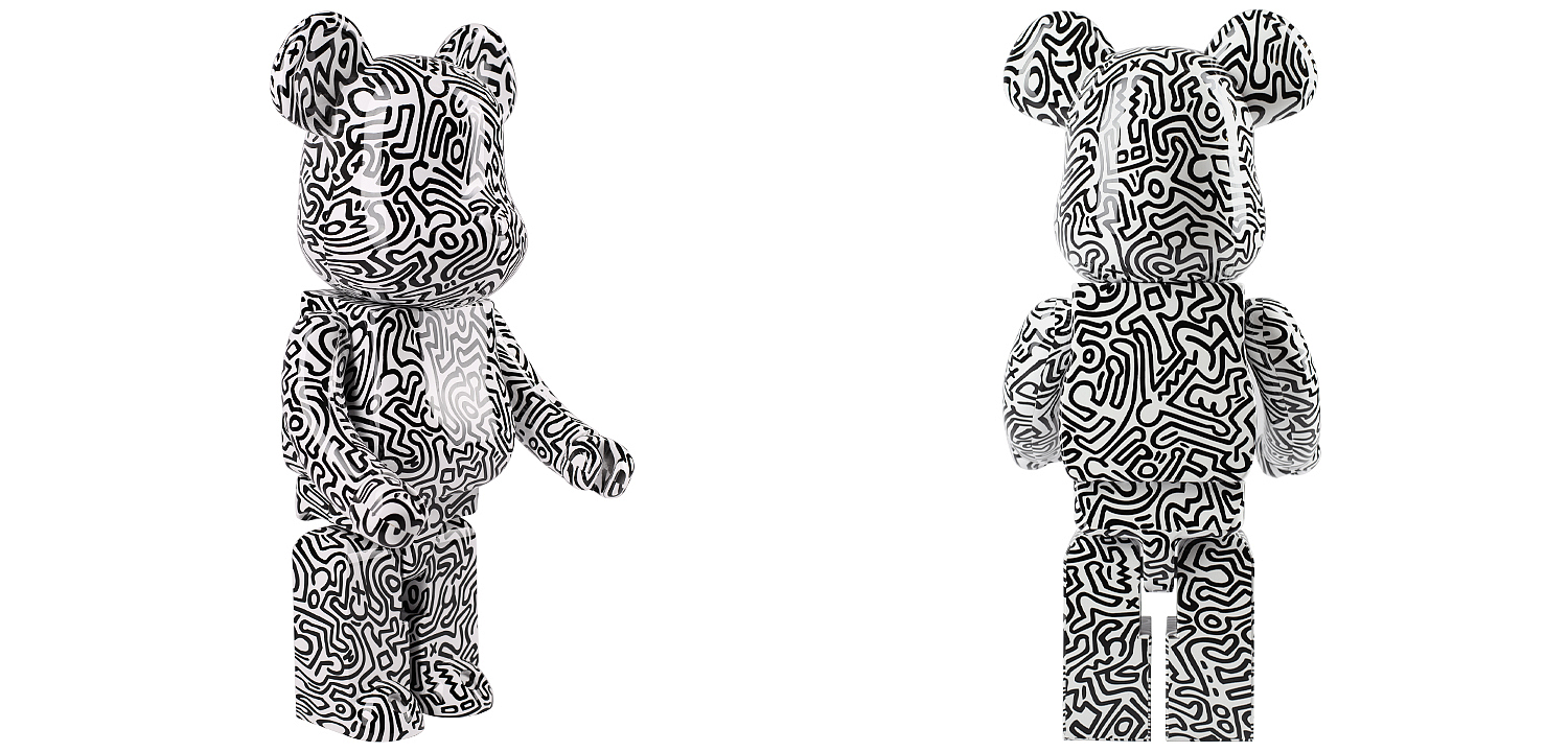 Статуэтка Bearbrick Keith Haring Ver. 4 Статуэтка Bearbrick Keith Haring Ver. 4 - Loft-Concept в Грозном