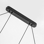 Светодиодная люстра Black LED Circle and Oval Lamp варинант исполнения - 3 | Loft Concept в Грозном