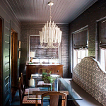 Люстра белая с несколькими ярусами деревянных палочек Bright Wooden Chandelier варинант исполнения - 5 | Loft Concept в Грозном