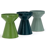 Приставной стол из керамики Manufacto Gray-green варинант исполнения - 3 | Loft Concept в Грозном