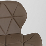 Стул с коричневым сиденьем из экокожи JEROEN варинант исполнения - 7 | Loft Concept в Грозном