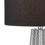 Настольная лампа с черно-белым узором Wavy Stripes варинант исполнения - 1 | Loft Concept в Грозном