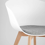 Стул из пластика с мягким сиденьем Eames варинант исполнения - 7 | Loft Concept в Грозном