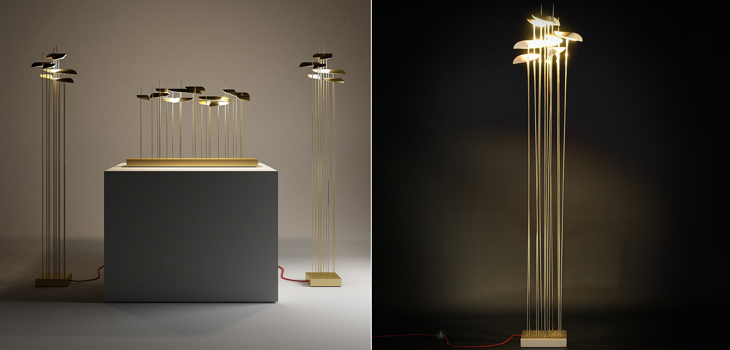 Торшер Paolo Castelli ANODINE FLOOR LAMP Торшер Paolo Castelli ANODINE FLOOR LAMP - Loft-Concept в Грозном