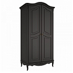 Шкаф черный из массива бука в стиле прованс Black Provence варинант исполнения - 3 | Loft Concept в Грозном