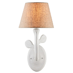 Бра с белым каркасом и тканевым абажуром Natural Stems варинант исполнения - 2 | Loft Concept в Грозном