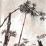 Обои ручная роспись Bamboo Quicksilver on Tarnished Silver gilded paper варинант исполнения - 1 | Loft Concept в Грозном