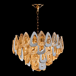 Люстра с многослойными белыми и прозрачными подвесками Character Chandelier варинант исполнения - 4 | Loft Concept в Грозном