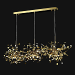 Люстра подвесная из трех частей с металлическими круглыми элементами Terzani Argent варинант исполнения - 5 | Loft Concept в Грозном