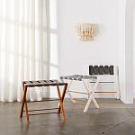 Настенный светильник с подвесками из деревянных бусин молочного цвета Wooden Beads Wall Lamp варинант исполнения - 2 | Loft Concept в Грозном